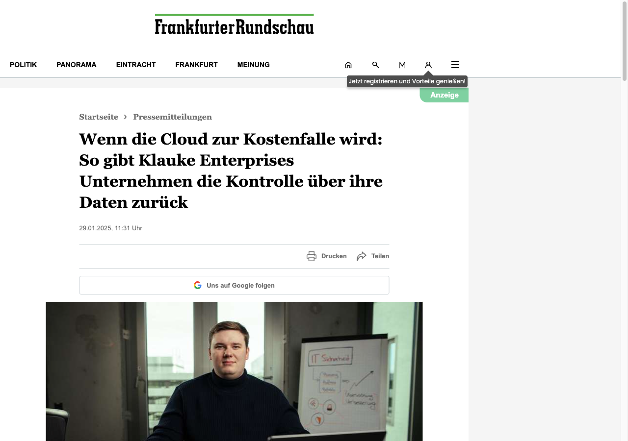 Frankfurter Rundschau: Wenn die Cloud zur Kostenfalle wird